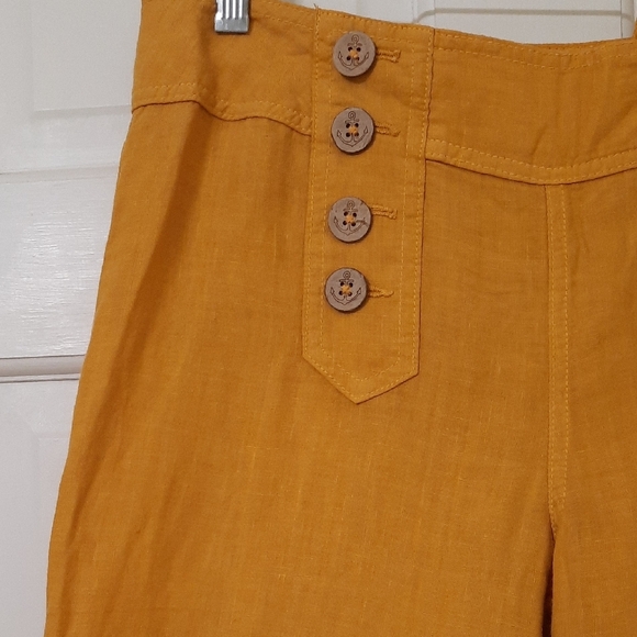 Elevenses Gold/Yellow Wide Leg Pants - Picture 11 of 13